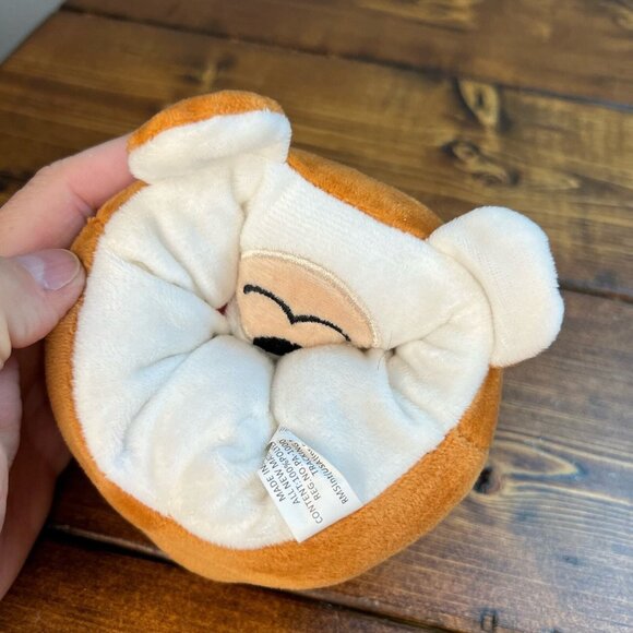 RMS Int’l reversible bear white brown plush stuffed animal smile - Picture 3 of 10